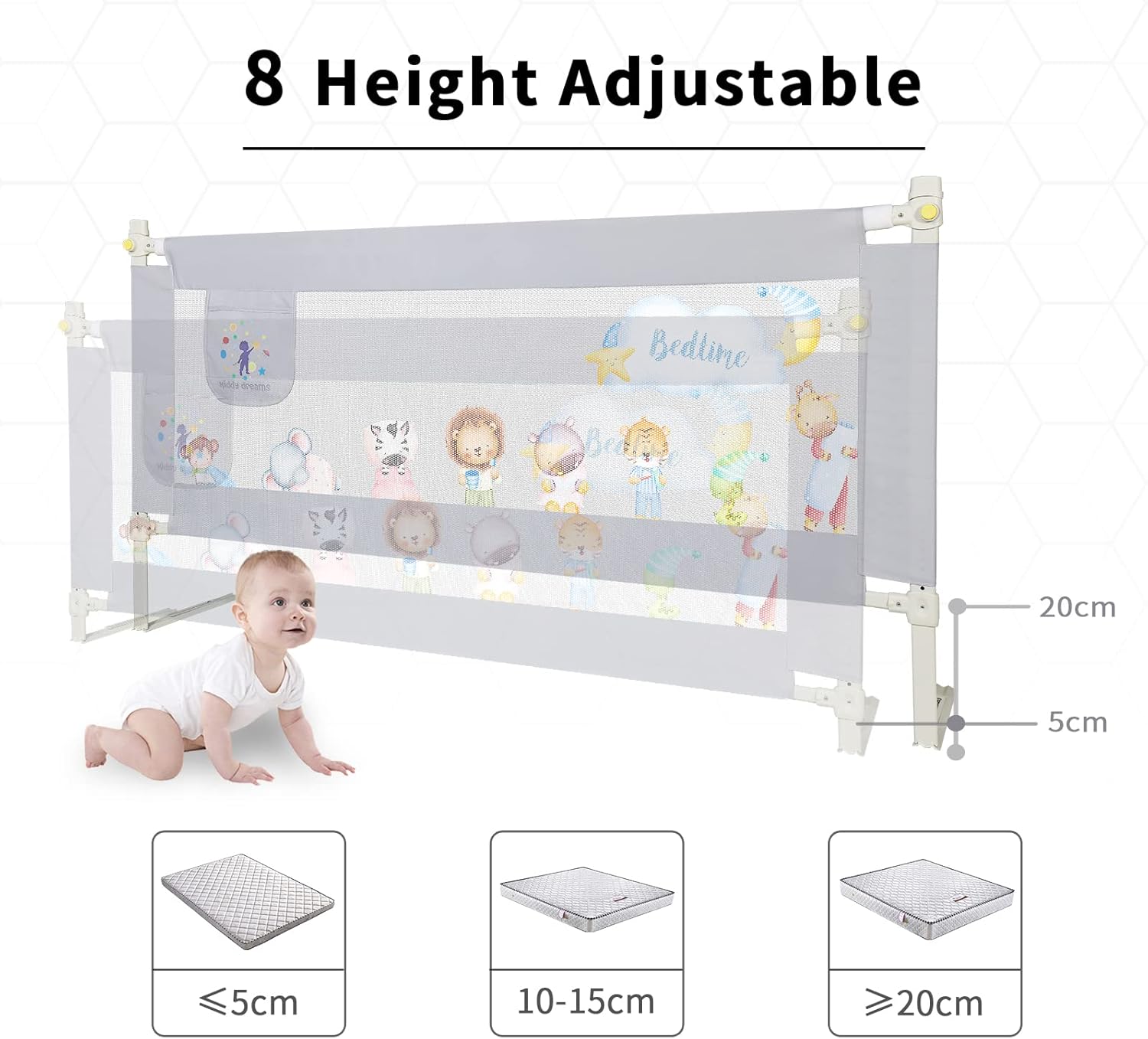 Barrera de Cama Infantil 180cm Barrera de Cama Infantil 180cm